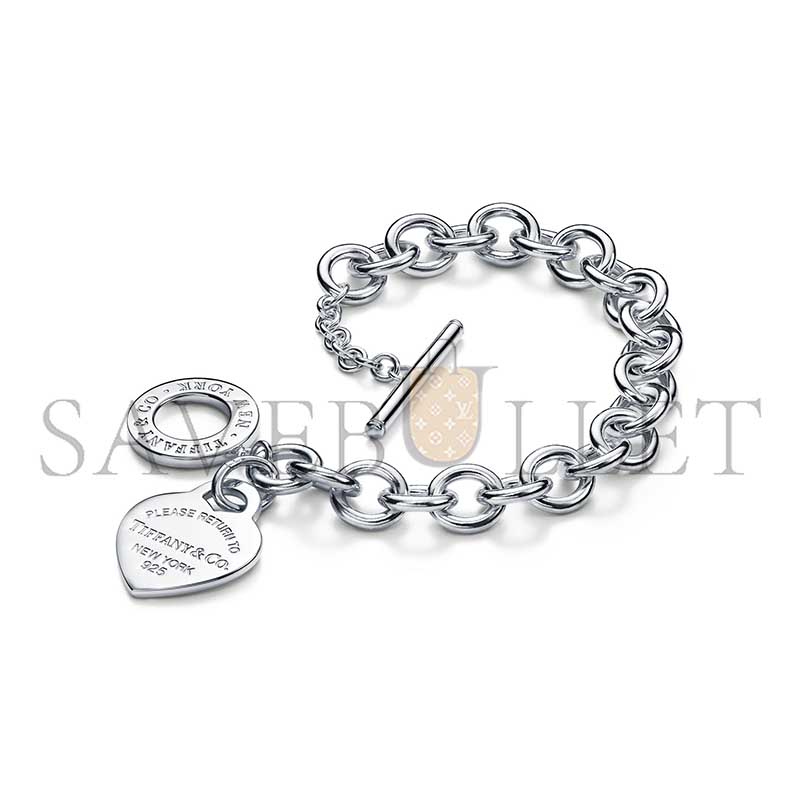 TIFFANY HEART TAG TOGGLE BRACELET IN SILVER 31406463
